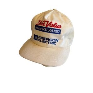 True Value Emerson Electric Stange Premium Mesh Cap Beige One Size